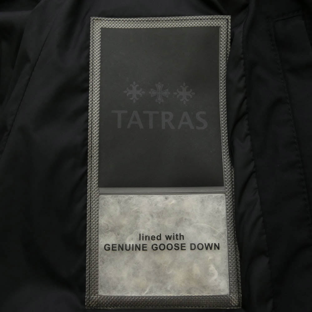 TATRAS タトラス LTAT22A4866-D AVECI アヴェチ ラクーンファー ジップアップ ダウン ジャケット ブラック系 02【中古】