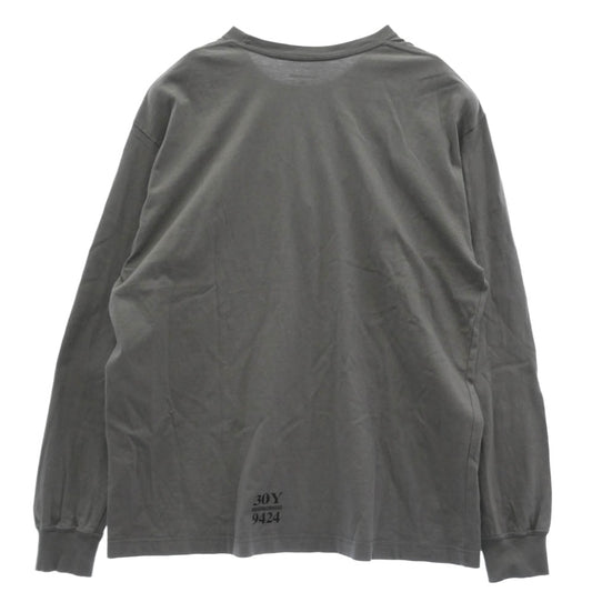 NEIGHBORHOOD ネイバーフッド 24AW 242PCNH-LT07 NH. TEE LS-7 ロンT Tシャツ ロゴプリント グレー系 M【中古】