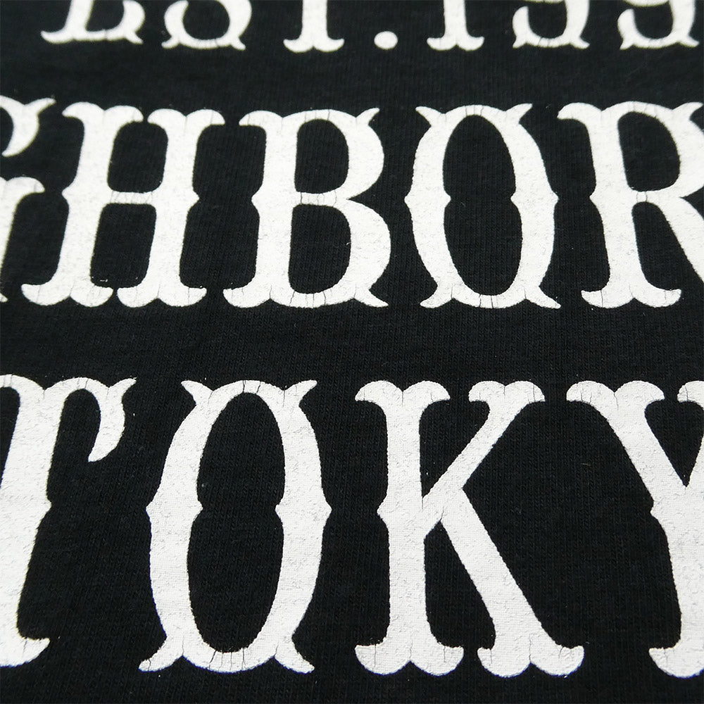 NEIGHBORHOOD ネイバーフッド 22AW 222PCNH-LT06 NH TEE-6 LS . CO ロンT Tシャツ ロゴプリント ブラック系 S【中古】
