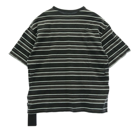 NEIGHBORHOOD ネイバーフッド 25SS 251FPNH-CSM09 BORDER CREWNECK-P SS Tシャツ ポケット ボーダー グリーン系 ブラウン系 M【中古】