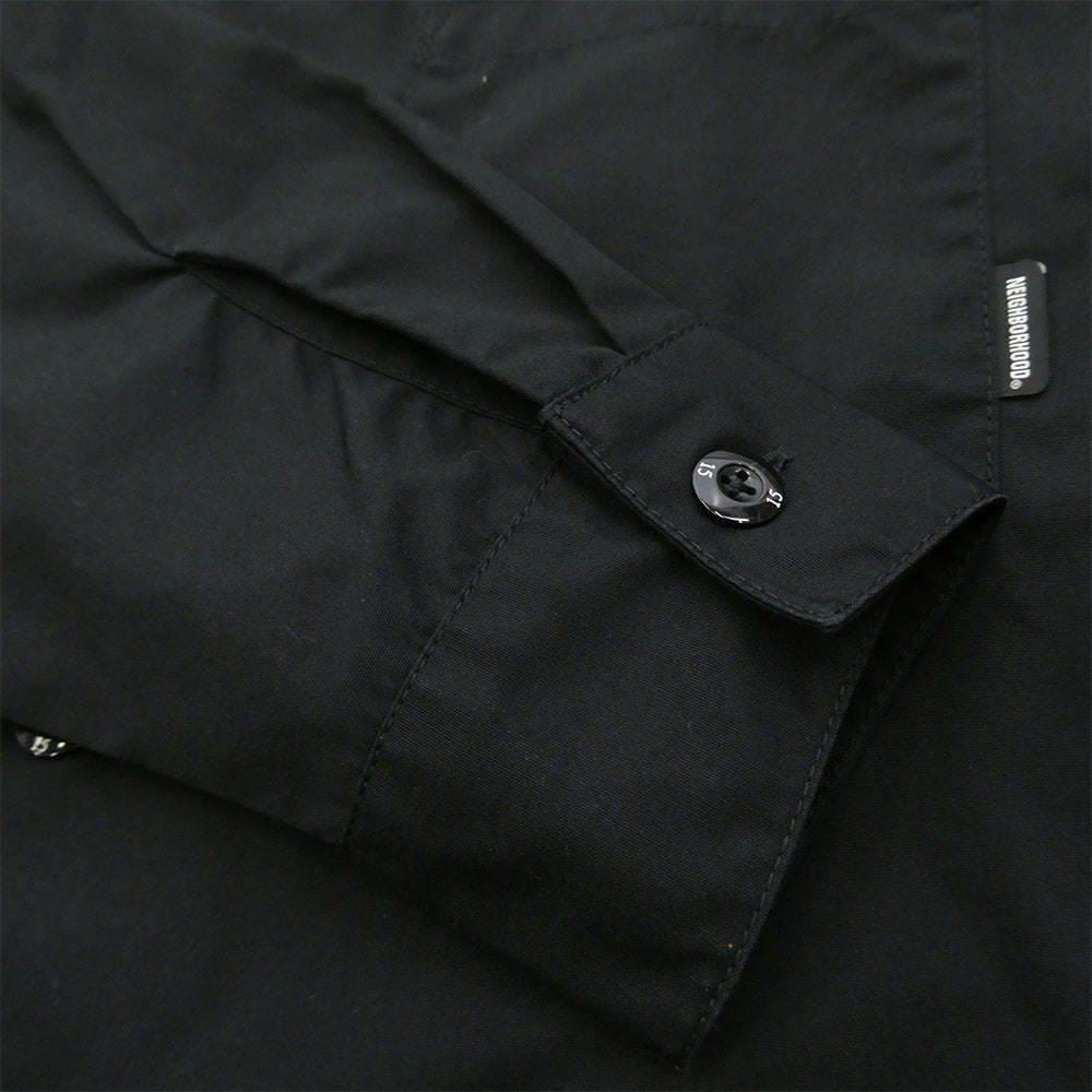 NEIGHBORHOOD ネイバーフッド 23AW 232TSNH-SHM01 CLASSIC WORK SHIRT ロゴパッチ クラシック ワークシャツ ブラック系 S【美品】【中古】