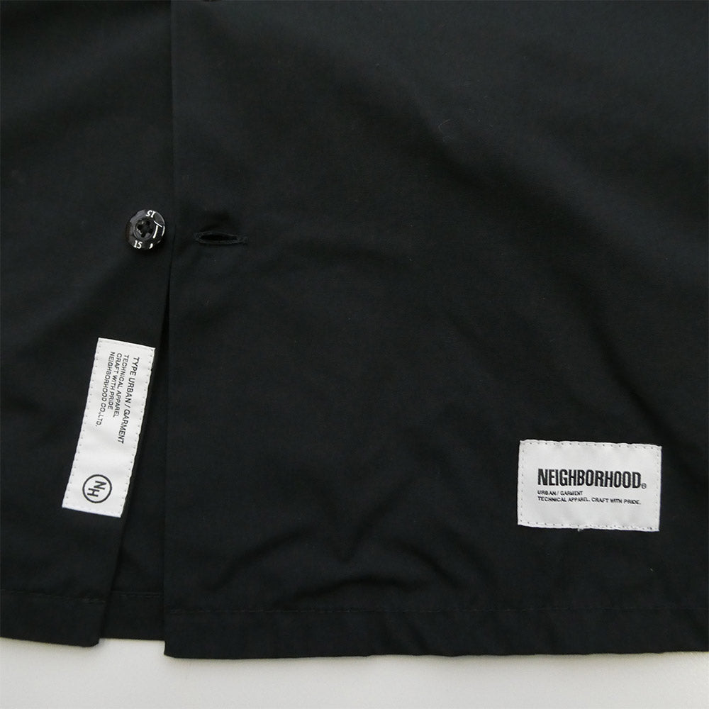 NEIGHBORHOOD ネイバーフッド 23AW 232TSNH-SHM01 CLASSIC WORK SHIRT ロゴパッチ クラシック ワークシャツ ブラック系 S【美品】【中古】