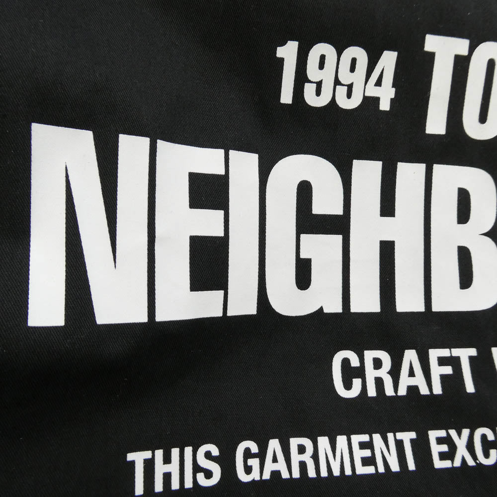 NEIGHBORHOOD ネイバーフッド 24SS 241TSNH-SHM01 CLASSIC WORK SHIRT ロゴプリント ワッペン クラシック ワークシャツ ブラック系 S【美品】【中古】