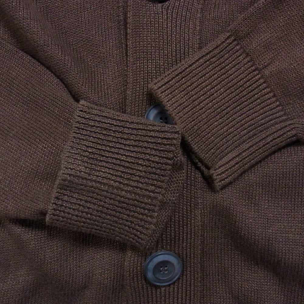 BEAMS ビームス ビームスF FILIPPO DE LAURENTIIS リネンカーディガン ブラウン系 48【中古】