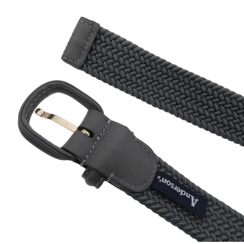 アンダーソンズ エラスティック メッシュ ベルト グレー系【中古】