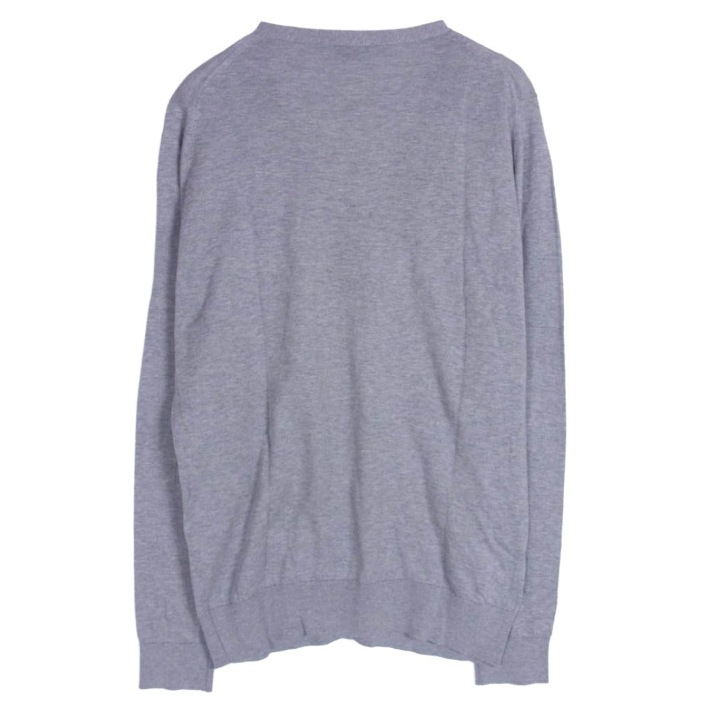 JOHN SMEDLEY ジョンスメドレー COTTON KNIT コットンニット ボタン カーディガン グレー系 M【中古】