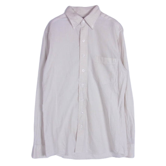 グランサッソ COTTON KNIT コットンニット クルーネック ベージュ系 48【中古】