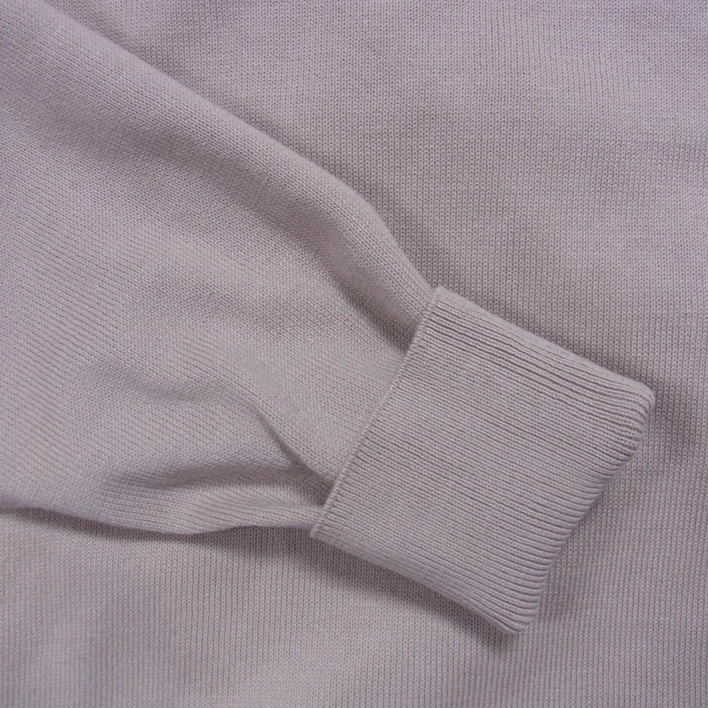 グランサッソ COTTON KNIT コットンニット クルーネック ベージュ系 48【中古】