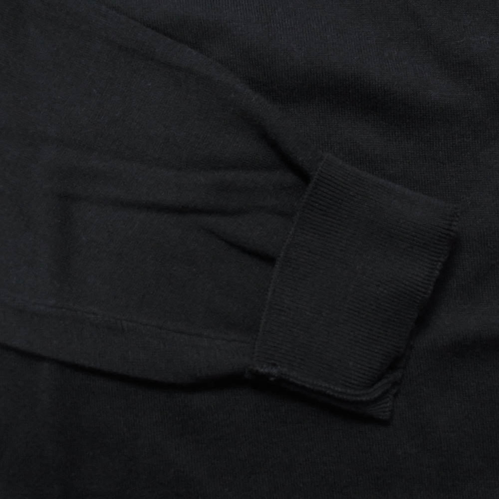 JOHN SMEDLEY ジョンスメドレー BEAMS F ビームスF 別注 コットンニット クルーネック ブラック ブラック系 M【美品】【中古】