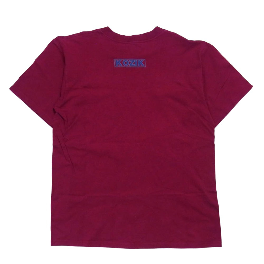 90s USA製 Frank Kozik 8ball Winterlandタグ 半袖 Tシャツ エンジ系 L【中古】
