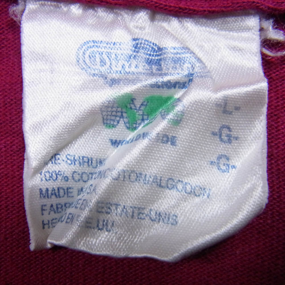 90s USA製 Frank Kozik 8ball Winterlandタグ 半袖 Tシャツ エンジ系 L【中古】