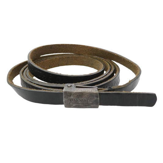 GARNI ガルニ レザー ブレスレット ブラック系 ブラウン系【中古】