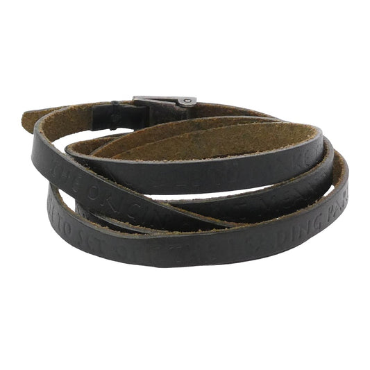GARNI ガルニ レザー ブレスレット ブラック系 ブラウン系【中古】
