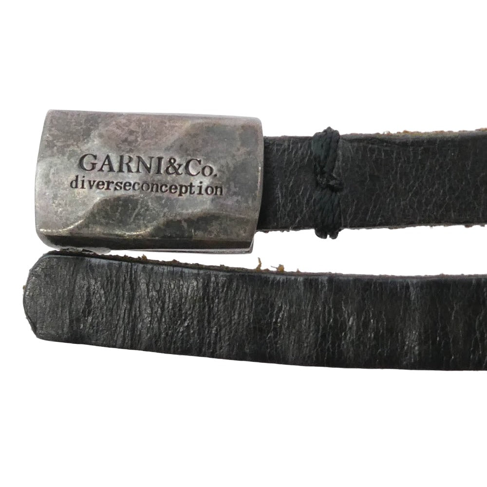GARNI ガルニ レザー ブレスレット ブラック系 ブラウン系【中古】