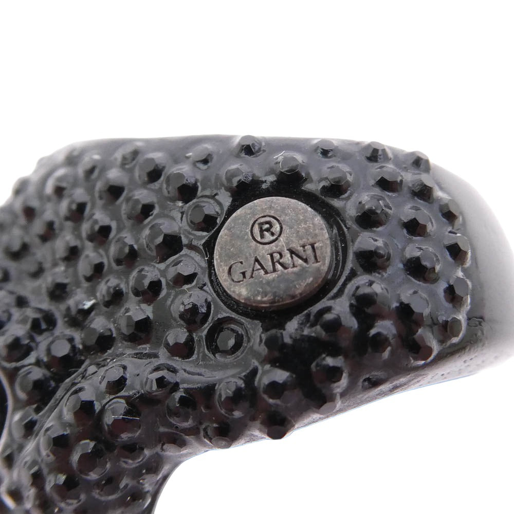 GARNI ガルニ アクリル スタッズ スカルリング ブラック系 21号【中古】