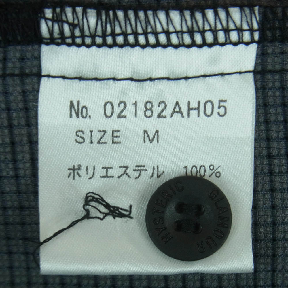 HYSTERIC GLAMOUR ヒステリックグラマー 19SS 02182AH05 DEVILS COCKTAIL 総柄 半袖 シャツ ブラック系 M【中古】