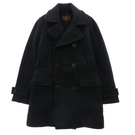 HYSTERIC GLAMOUR ヒステリックグラマー 0243AC02 メルトン ウール ピーコート ダークネイビー系 S【中古】