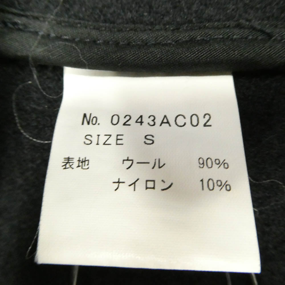HYSTERIC GLAMOUR ヒステリックグラマー 0243AC02 メルトン ウール ピーコート ダークネイビー系 S【中古】