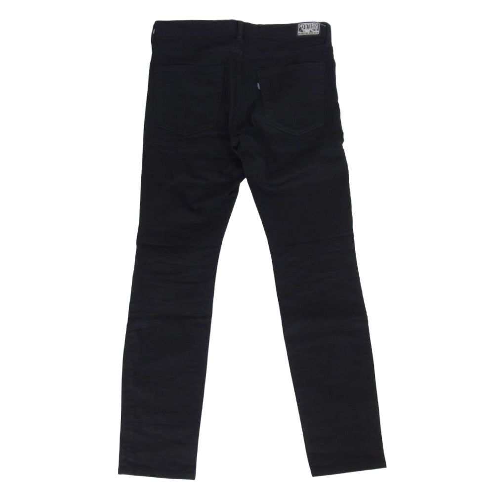 HYSTERIC GLAMOUR ヒステリックグラマー 02191AP10 SPBR加工 ISKO ストレッチ デニム スキニー パンツ ブラック系 31【中古】