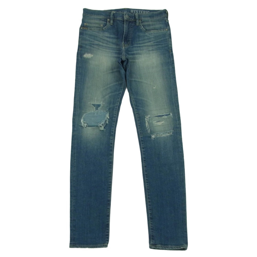 HYSTERIC GLAMOUR ヒステリックグラマー 0261AP14 KPR加工 ISKO デニム スキニー パンツ インディゴブルー系 W29 L32【中古】
