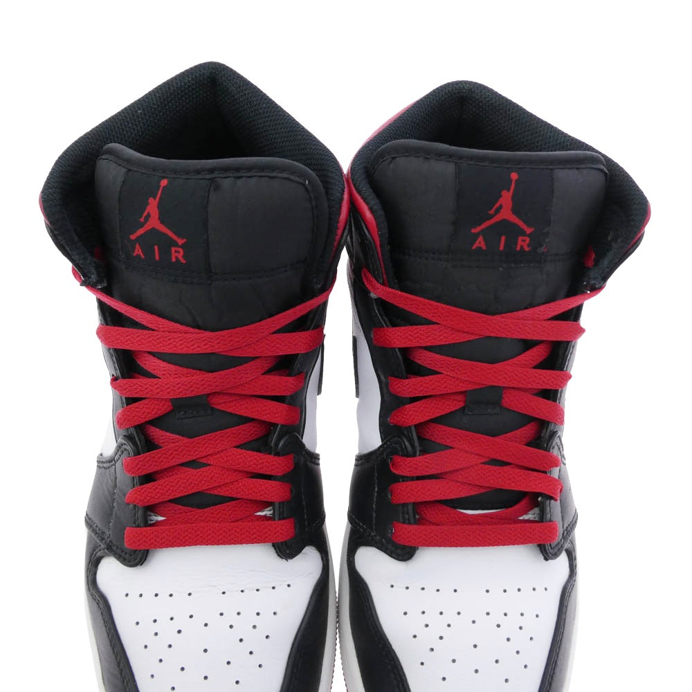 NIKE AIR JORDAN ナイキ ジョーダン DQ8426-106 Air Jordan 1 Mid Gym Red AJ1 エアジョーダン1 ミッド ジムレッド ハイカット スニーカー ホワイト系 ブラック系 レッド系 27.5cm【中古】