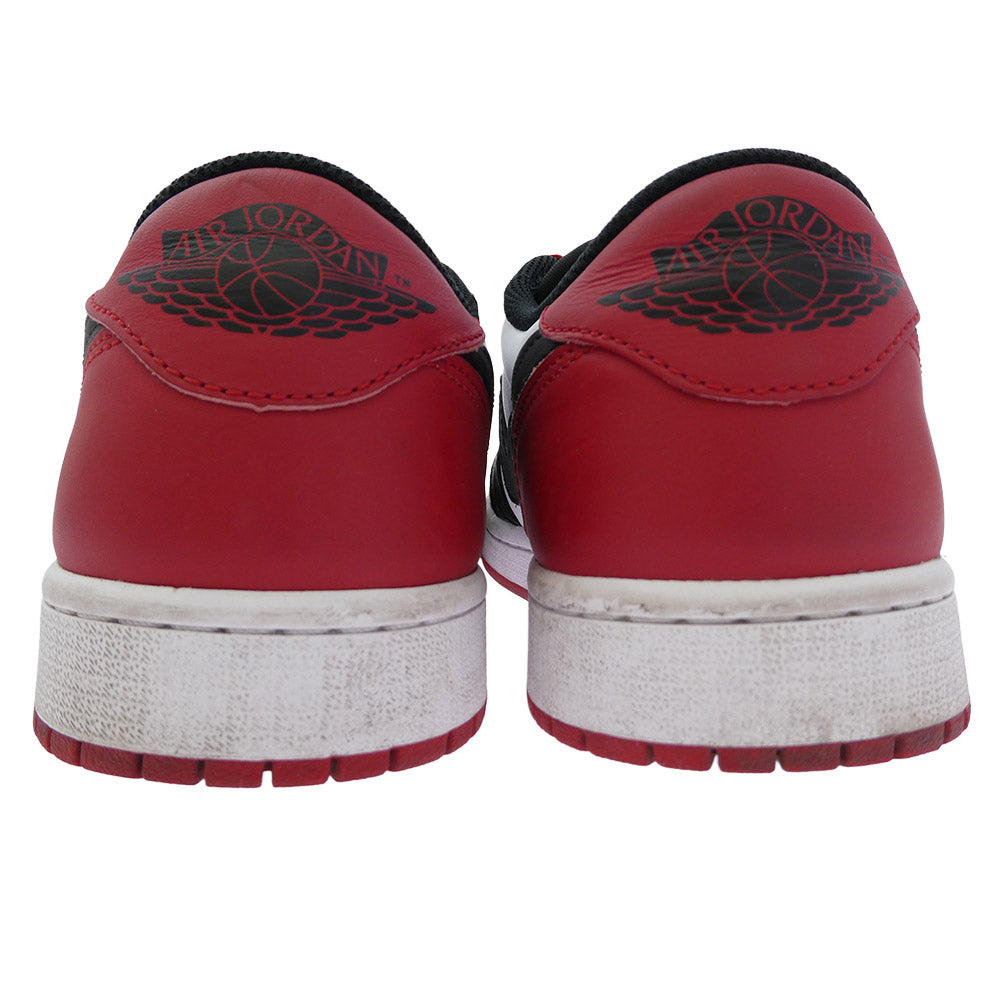 NIKE AIR JORDAN ナイキ ジョーダン CZ0790-106 Air Jordan 1 Retro Low OG Black Toe AJ1 エアジョーダン1 レトロ ロー OG ブラック トゥ ローカット スニーカー ホワイト系 ブラック系 レッド系 27cm【中古】