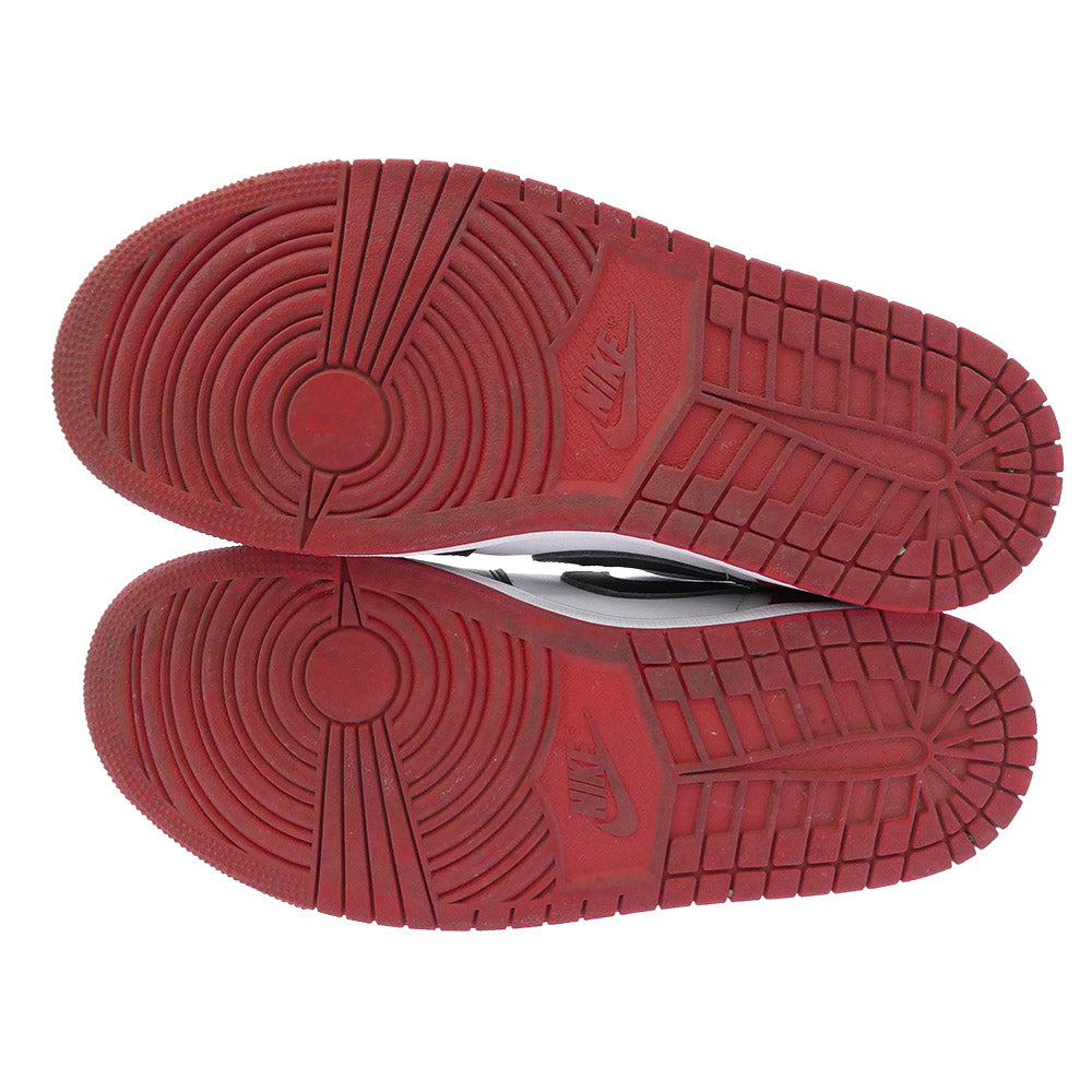 NIKE AIR JORDAN ナイキ ジョーダン CZ0790-106 Air Jordan 1 Retro Low OG Black Toe AJ1 エアジョーダン1 レトロ ロー OG ブラック トゥ ローカット スニーカー ホワイト系 ブラック系 レッド系 27cm【中古】