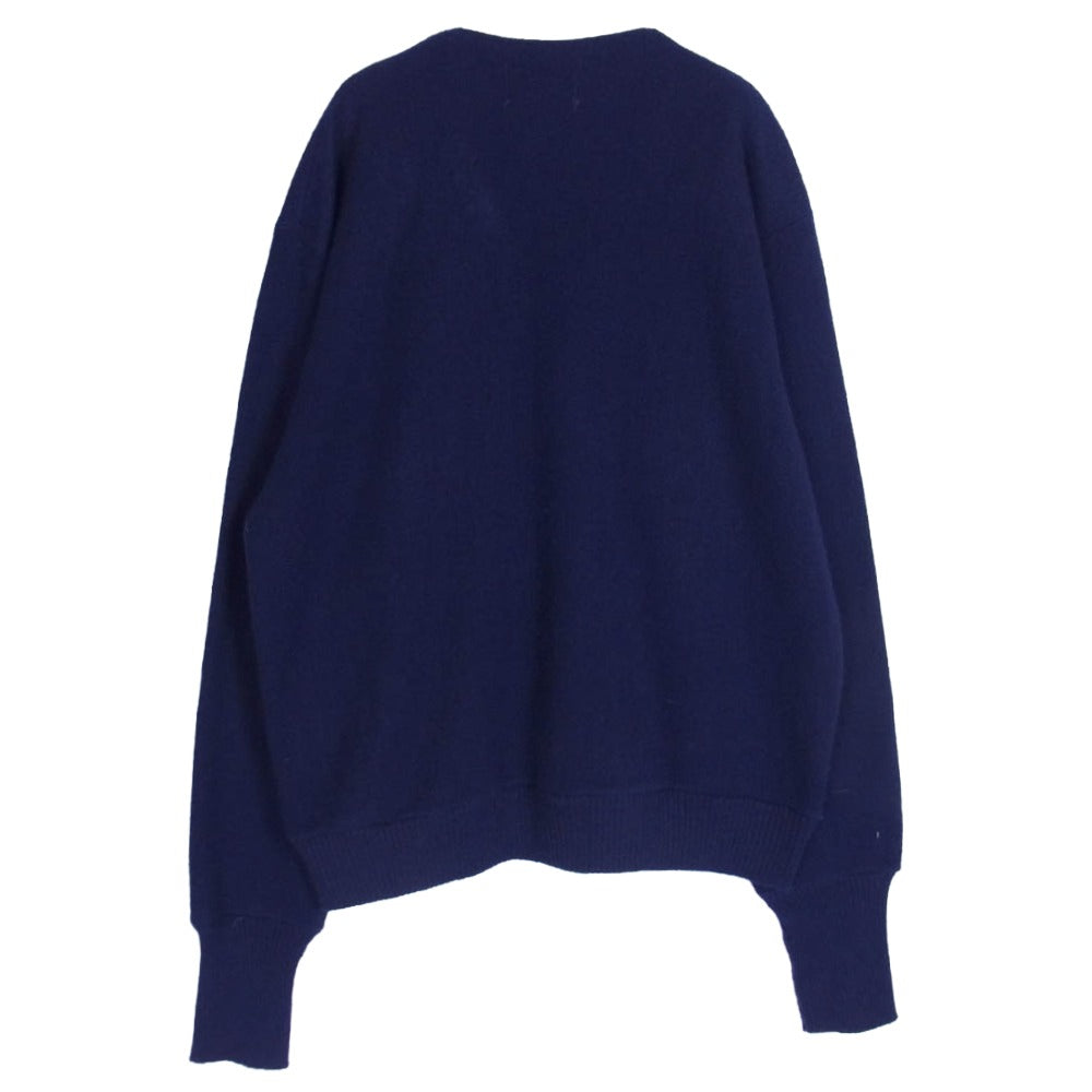 70s 80s JCpenney Sweater ジェーシーペニー セーター カーディガン ネイビー系 L【中古】