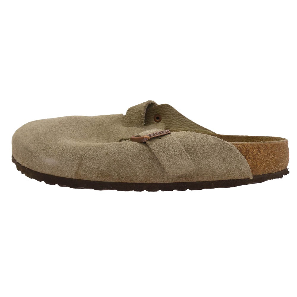 BIRKENSTOCK ビルケンシュトック 60461 Boston ボストン Taupe トープ スエード レザー サンダル ベージュ系 ブラウン系 40【中古】