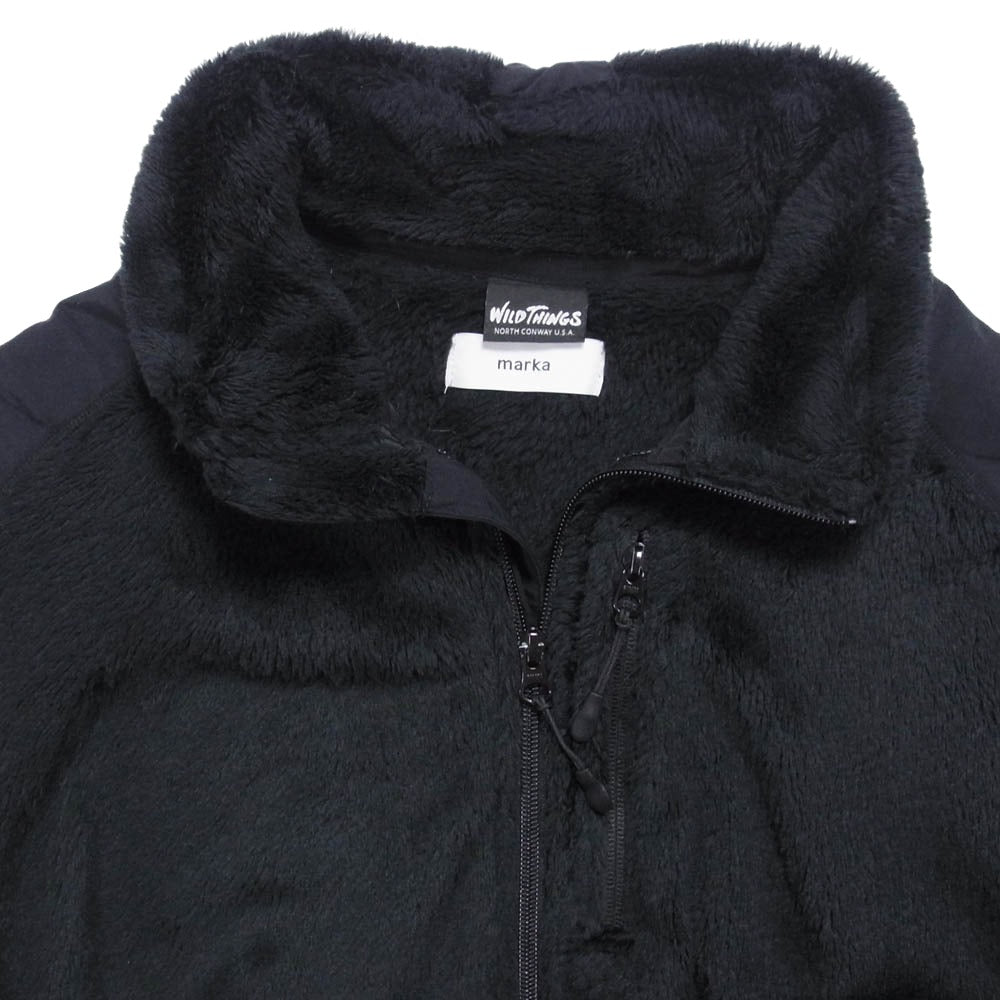 marka マーカ WILDTHINGS ワイルドシングス M21C-21BL02C × WILDTHINGS ワイルドシングス PCU FLEECE JACKET POLARTEC ポーラテック フリース ジャケット ブラック系 3【中古】