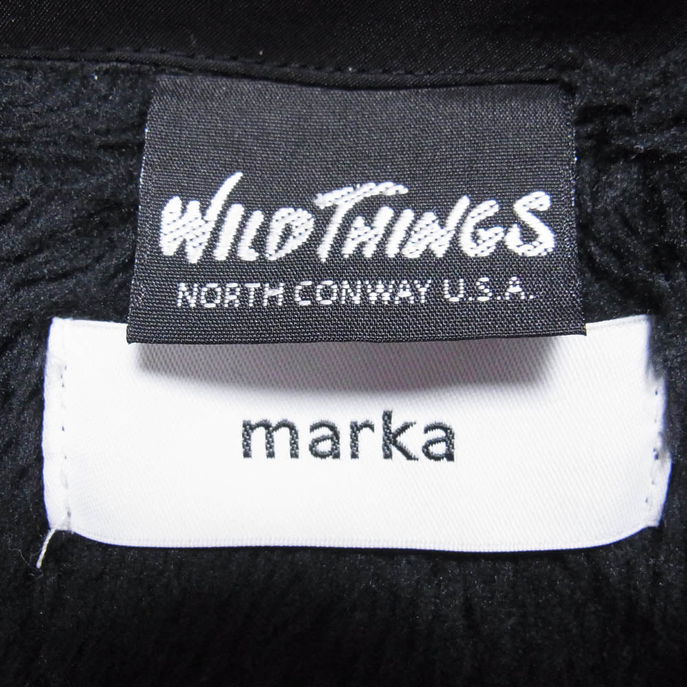 marka マーカ WILDTHINGS ワイルドシングス M21C-21BL02C × WILDTHINGS ワイルドシングス PCU FLEECE JACKET POLARTEC ポーラテック フリース ジャケット ブラック系 3【中古】