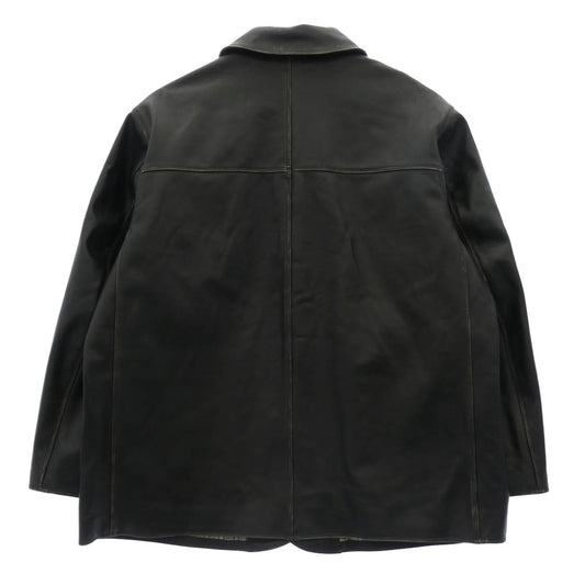 uniform experiment ユニフォームエクスペリメント 25AW UE-252000 LEATHER CAR COAT レザ ーカー コート ブラック系 2【新古品】【未使用】【中古】