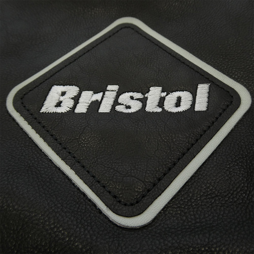 F.C.R.B. エフシーアールビー 26SS FCRB-260000 LEATHER TEAM VARSITY BLOUSON レザー バーシティ ブルゾン ブラック系 S【新古品】【未使用】【中古】