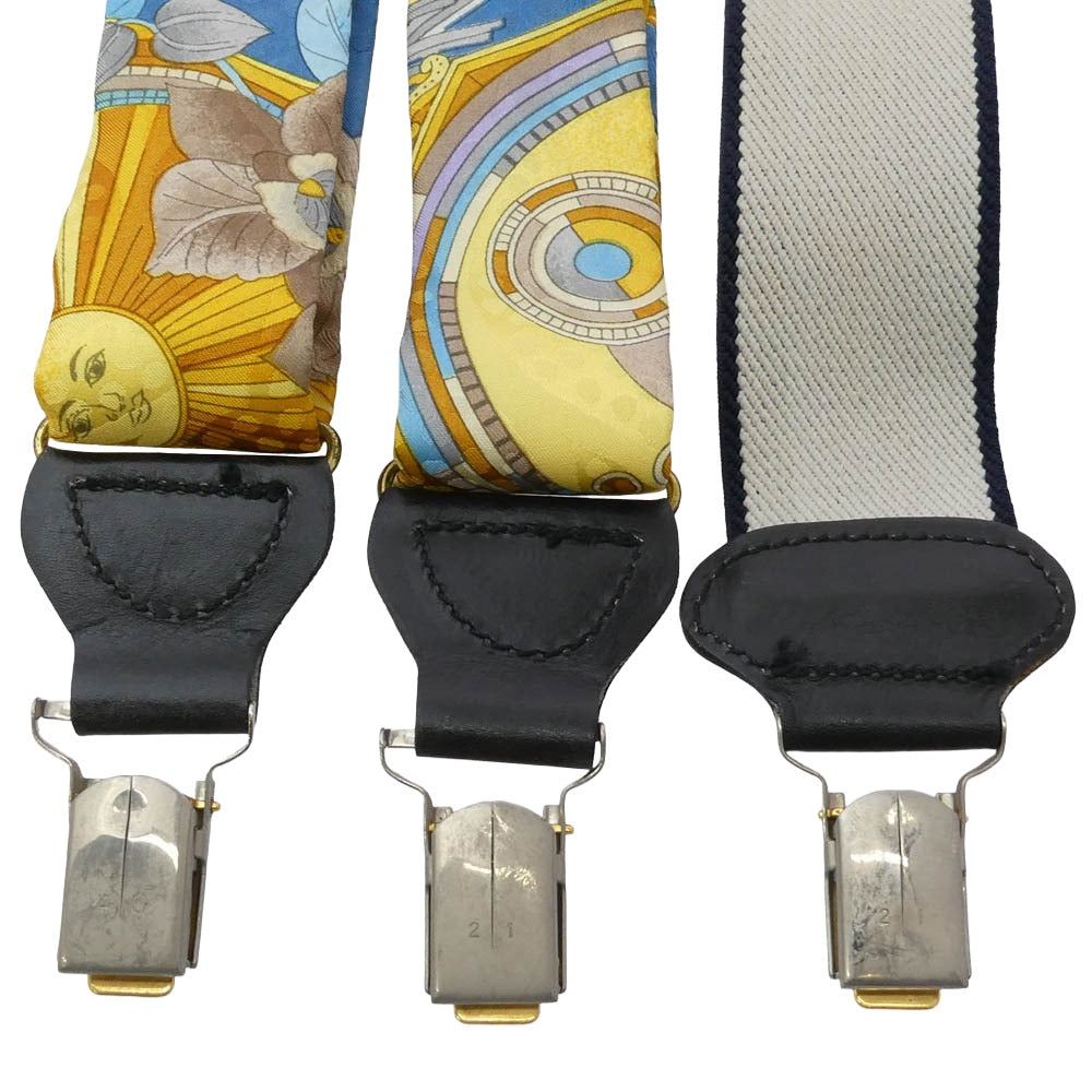 LEONARD レオナール 総柄 サスペンダー マルチカラー系【中古】