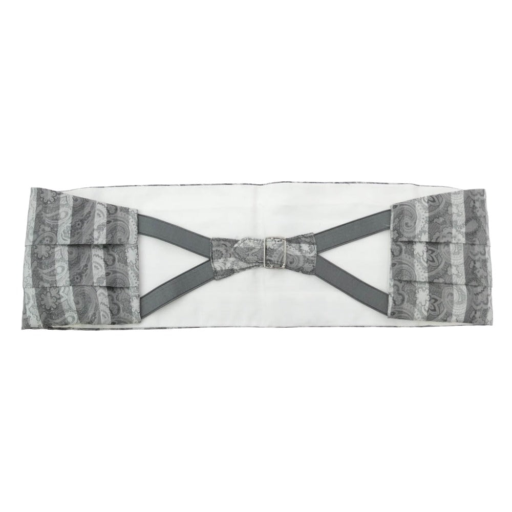 GIVENCHY ジバンシィ シルク カマーバンド グレー系 M【中古】