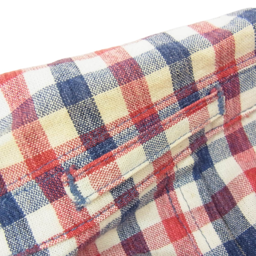 LARDINI ラルディーニ JK.64 3B ブートニエール付き 段返り コットン チェック テーラード ジャケット マルチカラー系 46【中古】