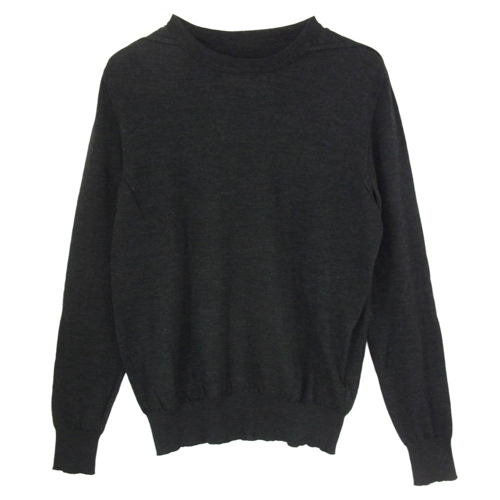 MAISON MARTIN MARGIELA メゾンマルタンマルジェラ 28 HA012 ここのえタグ 14ライン 4ステッチ 四つタグ ウール ニット ダークグレー系 M【中古】