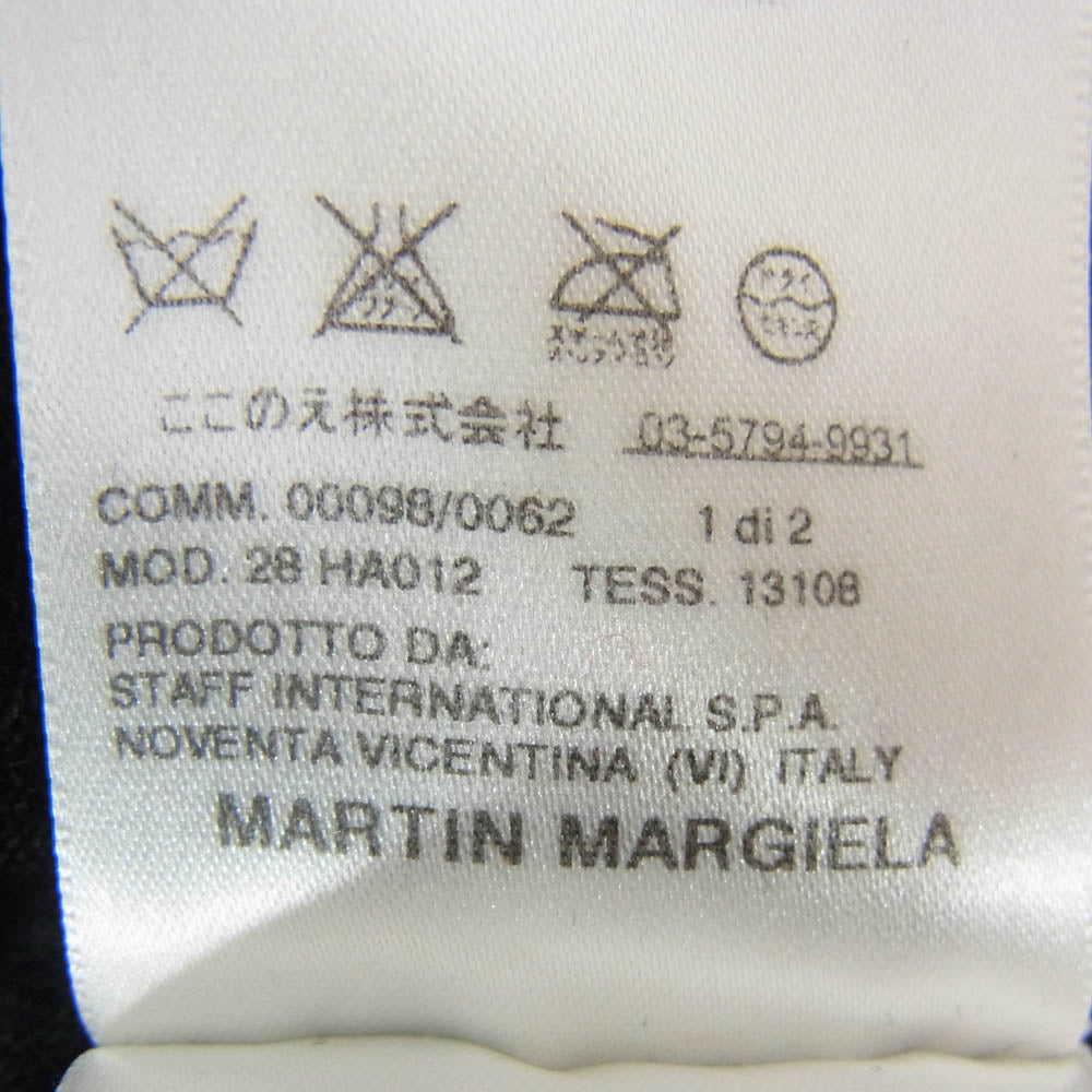 MAISON MARTIN MARGIELA メゾンマルタンマルジェラ 28 HA012 ここのえタグ 14ライン 4ステッチ 四つタグ ウール ニット ダークグレー系 M【中古】