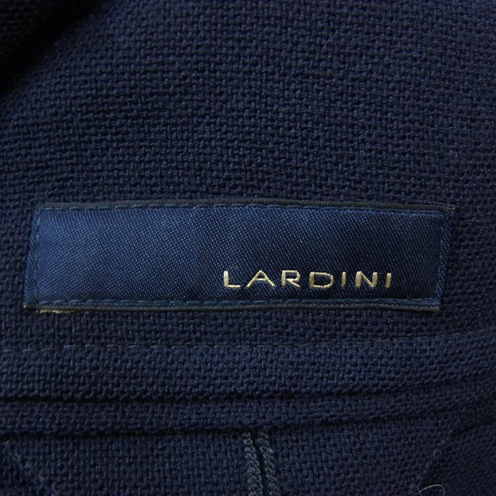 LARDINI ラルディーニ JK.69 ブートニエール付き ウール レーヨン シングル テーラード ジャケット ネイビー系 44【中古】