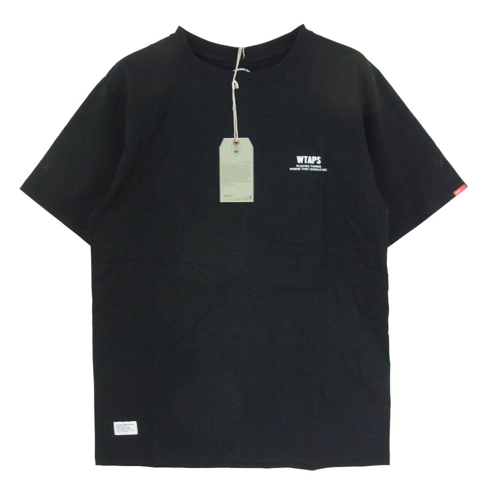 WTAPS ダブルタップス 14SS 141PCDT-ST05S CROSS BONE TEE クロスボーン 半袖 Tシャツ ブラック系 2【新古品】【未使用】【中古】