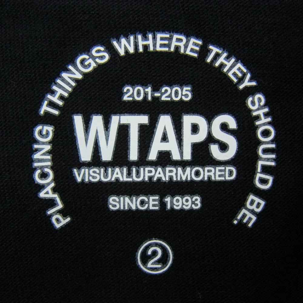 WTAPS ダブルタップス 14SS 141PCDT-ST05S CROSS BONE TEE クロスボーン 半袖 Tシャツ ブラック系 2【新古品】【未使用】【中古】