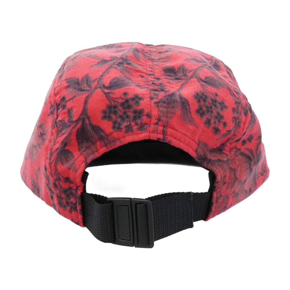 Supreme シュプリーム 12AW Liberty Pinwale Cord w/ Leather Visor Camp Cap リバティ コーデュロイ レザー キャンプ キャップ 帽子 レッド レッド系【極上美品】【中古】