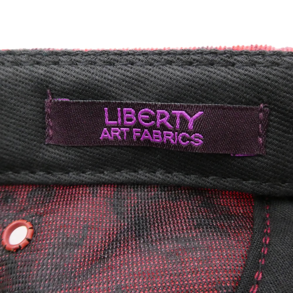 Supreme シュプリーム 12AW Liberty Pinwale Cord w/ Leather Visor Camp Cap リバティ コーデュロイ レザー キャンプ キャップ 帽子 レッド レッド系【極上美品】【中古】