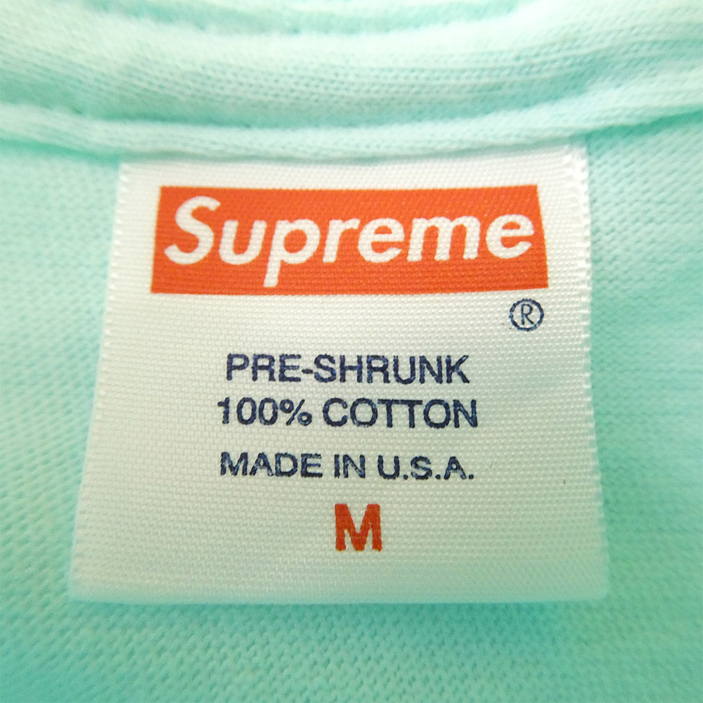 Supreme シュプリーム 09SS Malcolm Mclaren T-Shirt マルコムマクラーレン プリント 半袖 Tシャツ カットソー ライトブルー系 M【中古】