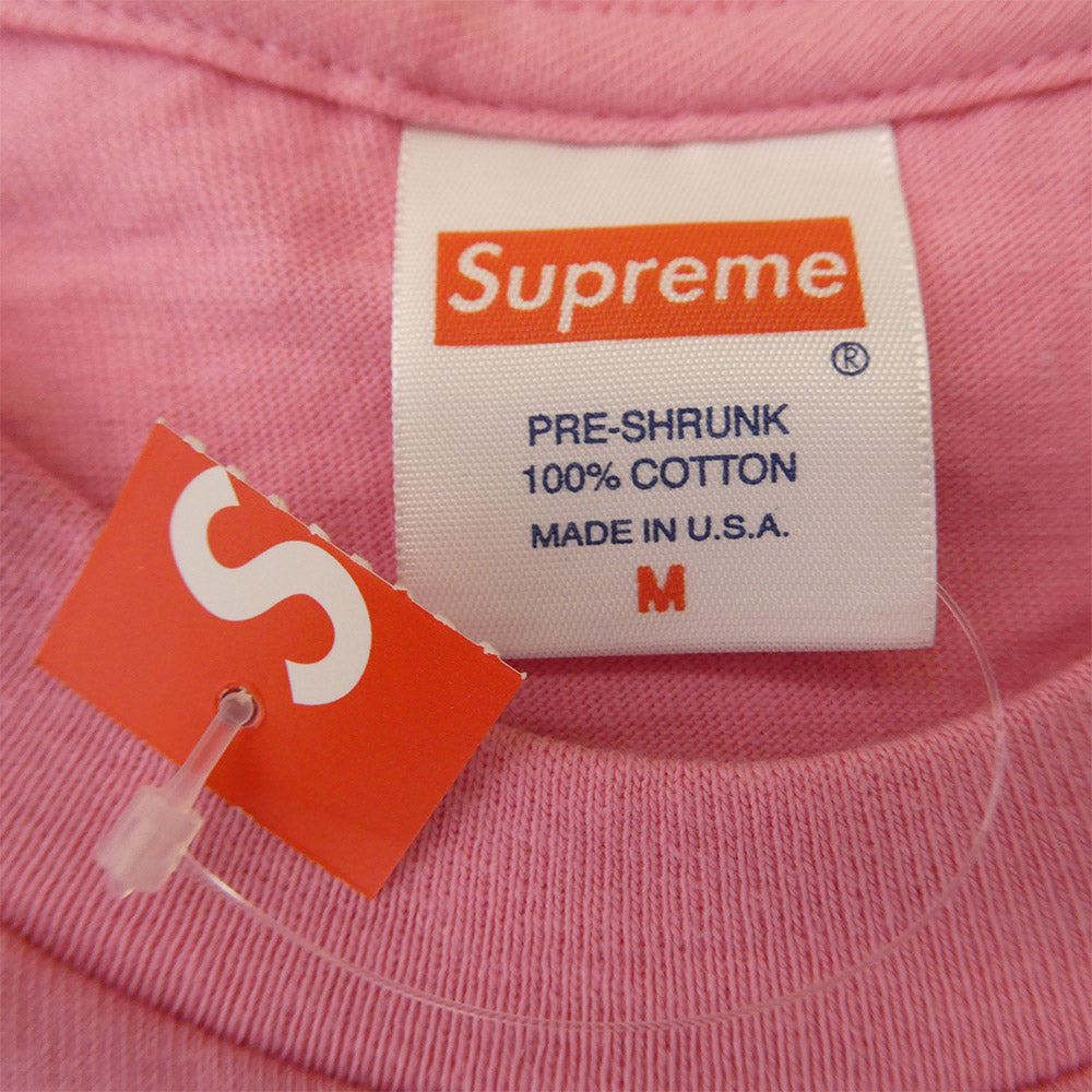 Supreme シュプリーム 15SS International Tee インターナショナル プリント 半袖 Tシャツ カットソー ピンク系 M【新古品】【未使用】【中古】