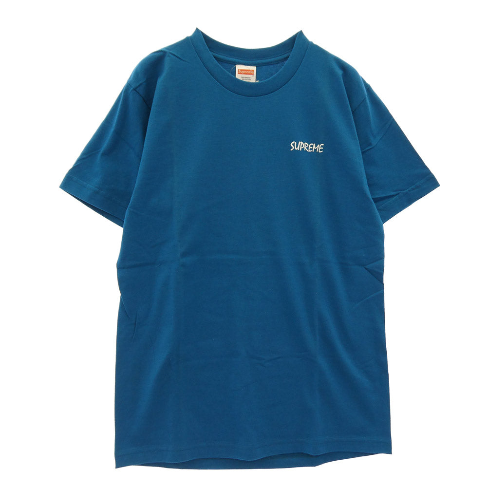 Supreme シュプリーム 13AW 【フェイクバスターズ鑑定済】Joan Of Arc Tee ジャンヌ・ダルク プリント 半袖 Tシャツ カットソー ブルー系 M【極上美品】【中古】