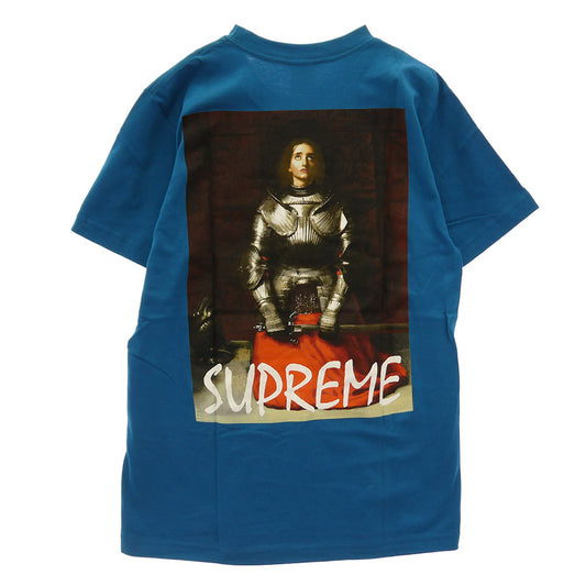 Supreme シュプリーム 13AW 【フェイクバスターズ鑑定済】Joan Of Arc Tee ジャンヌ・ダルク プリント 半袖 Tシャツ カットソー ブルー系 M【極上美品】【中古】