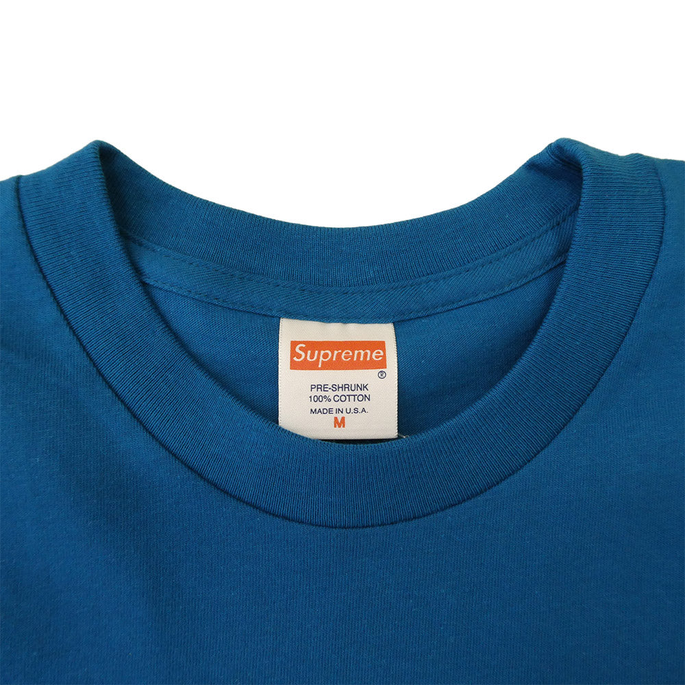 Supreme シュプリーム 13AW 【フェイクバスターズ鑑定済】Joan Of Arc Tee ジャンヌ・ダルク プリント 半袖 Tシャツ カットソー ブルー系 M【極上美品】【中古】