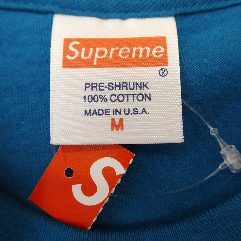 Supreme シュプリーム 13AW 【フェイクバスターズ鑑定済】Joan Of Arc Tee ジャンヌ・ダルク プリント 半袖 Tシャツ カットソー ブルー系 M【極上美品】【中古】
