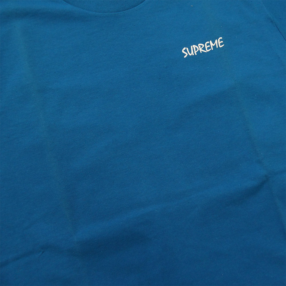 Supreme シュプリーム 13AW 【フェイクバスターズ鑑定済】Joan Of Arc Tee ジャンヌ・ダルク プリント 半袖 Tシャツ カットソー ブルー系 M【極上美品】【中古】